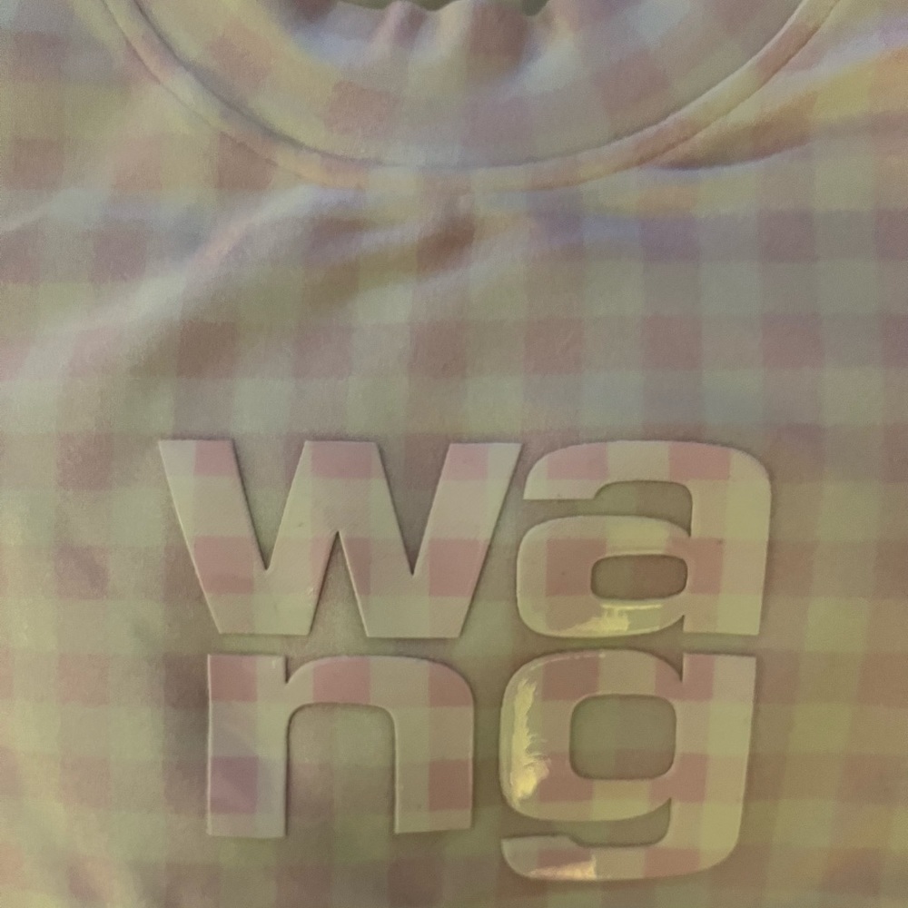 Alexander wang gingham t shirt size XS